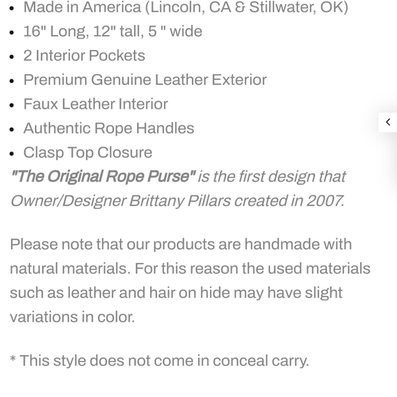 Cowhide Rope Purse - Picture 3 of 9